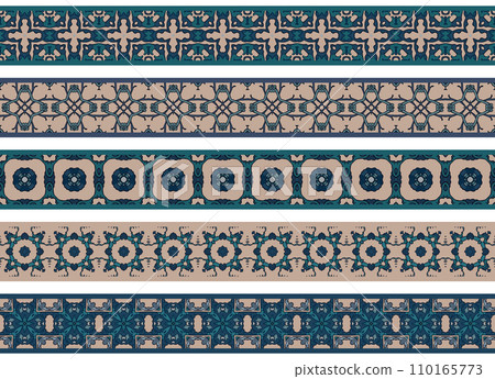 Seamless decorative borders 110165773