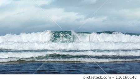 Sea storm wave. 110166143