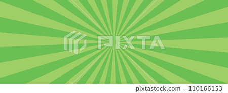 Green banner rays, sunbeam, lines burst backgroud 110166153