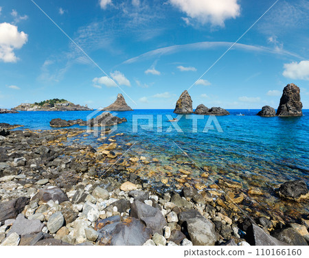 Aci Trezza Faraglioni, Sicily coast Aci Trezza Faraglioni, Sicily coast 110166160