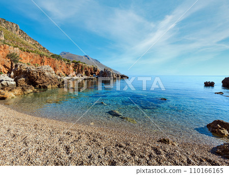 Sea bay in Zingaro Park, Sicily, Italy 110166165