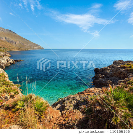 Sea bay in Zingaro Park, Sicily, Italy 110166166