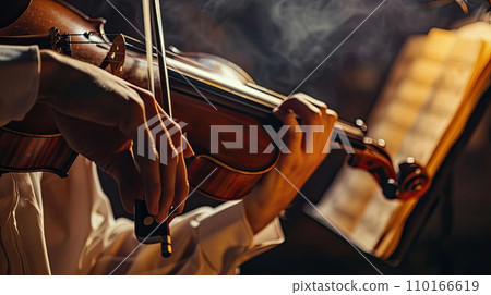 AI-generated content. Man playing classical violin AI-generated content. Man playing classical violin 110166619