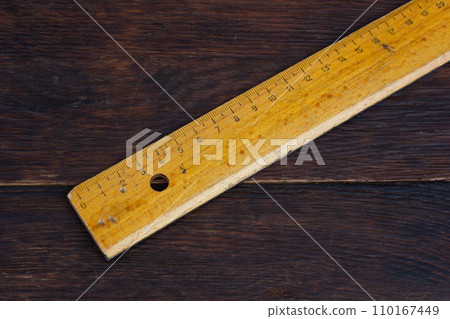 Vintage old school ruler Vintage old school ruler 110167449