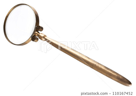 Antique vintage magnifying glass Antique vintage magnifying glass 110167452