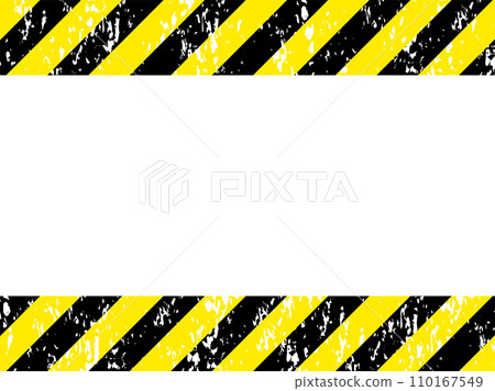 Faint warning frame on white background 110167549