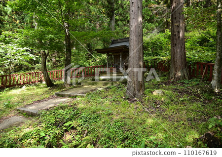 Lake Tazawa, the deepest lake in Japan, a sacred spring in Lagoon 110167619