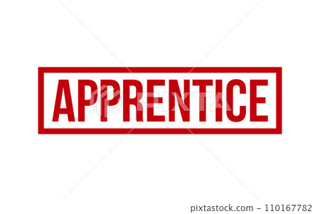 Apprentice Rubber Stamp Seal Vector 110167782