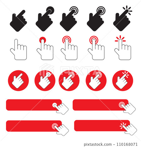 The hand click point for choice or wed concept. The hand click point for choice or wed concept. 110168071