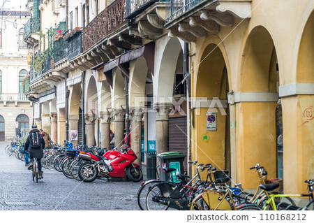 Street with arches in Padova, Italy Street with arches in Padova, Italy 110168212