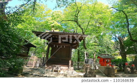 Junisha Kumano Shrine Shinjuku Ward, Tokyo, Japan. A shrine full of nature near Shinjuku Central Park Junisha Kumano Shrine Shinjuku Ward, Tokyo, Japan. A shrine full of nature near Shinjuku Central Park 110168639