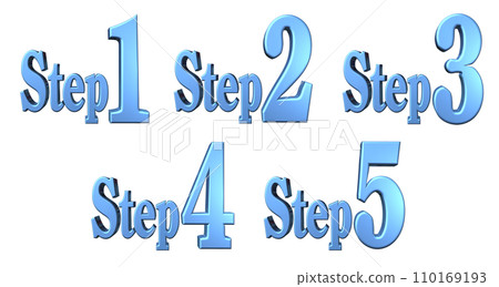 3DCG characters [Step1/Step2/Step3/Step4/Step5] Blue, Blue 110169193