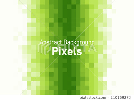 Pixels disintegrate pattern. geometric mosaic background, green color gradient vector illustration template for web banner, wallpaper, poster. Pixels disintegrate pattern. geometric mosaic background, green color gradient vector illustration template for web banner, wallpaper, poster. 110169273
