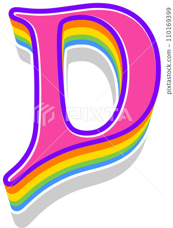 Pink Rainbow Alphabet Pink Rainbow Alphabet 110169399