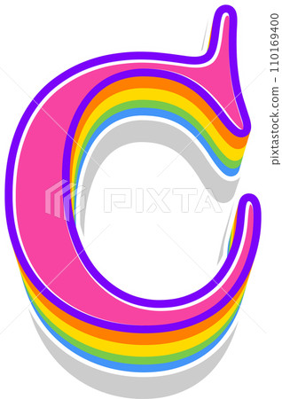Pink Rainbow Alphabet Pink Rainbow Alphabet 110169400