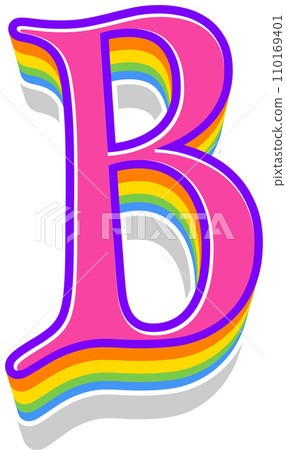 Pink Rainbow Alphabet Pink Rainbow Alphabet 110169401