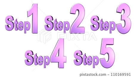 3DCG characters [Step1/Step2/Step3/Step4/Step5] Purple, purple 110169591