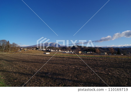 八岳晴空萬裡（山梨縣北斗市上午） 110169719