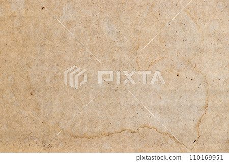Water stained on brown corrugated packaging material background. Use as texture or layer decoaration Water stained on brown corrugated packaging material background. Use as texture or layer decoaration 110169951