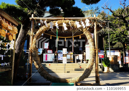 東京澀谷區元森八幡神社新年淨化 東京澀谷區元森八幡神社新年淨化 110169955