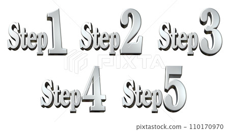 3DCG characters [Step1/Step2/Step3/Step4/Step5] Silver, Silver 110170970