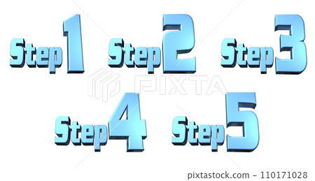 3DCG characters [Step1/Step2/Step3/Step4/Step5] Blue, Blue 110171028