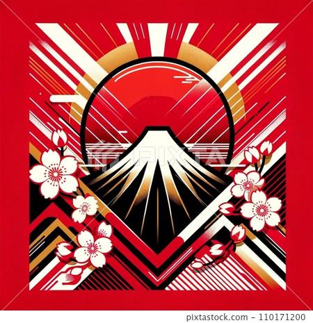 奢華日式插畫素材 110171200