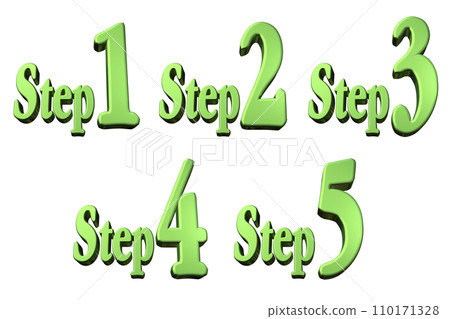3DCG characters [Step1/Step2/Step3/Step4/Step5] Green, Green 110171328