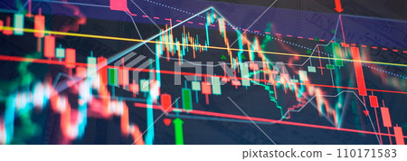 market investment trading. Financial chart with up trend line graph. Wealth management with risk diversification concept. market investment trading. Financial chart with up trend line graph. Wealth management with risk diversification concept. 110171583