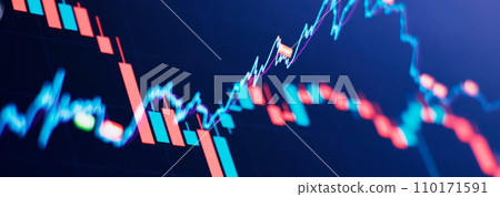 market investment trading. Financial chart with up trend line graph. Wealth management with risk diversification concept. market investment trading. Financial chart with up trend line graph. Wealth management with risk diversification concept. 110171591
