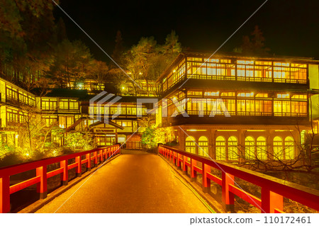 Shima Onsen Sekizenkan illuminated (Gunma Prefecture) Shima Onsen Sekizenkan illuminated (Gunma Prefecture) 110172461