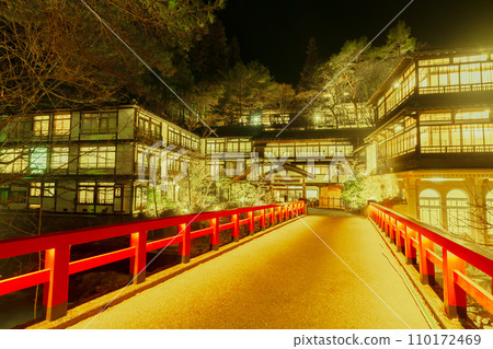 四萬溫泉積善館點燈（群馬縣） 110172469