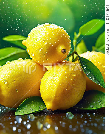 Fresh lemon [AI generation] 110172641