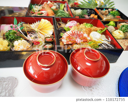 2024, wife's home-cooked meals, New Year's food, family reunion, homecoming, Japanese traditions, happy family 2024, wife's home-cooked meals, New Year's food, family reunion, homecoming, Japanese traditions, happy family 110172735