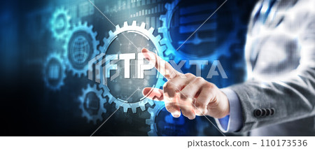 Update 2024 FTP. New File transfer protocol. Internet and communication technology concept 110173536