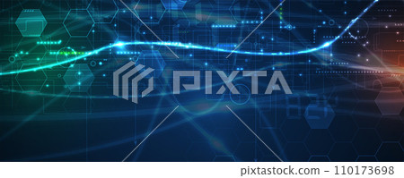 Abstract Artificial intelligence. Cloud computing. Machine learning. Technology web background. Virtual concept futuristic background Abstract Artificial intelligence. Cloud computing. Machine learning. Technology web background. Virtual concept futuristic background 110173698