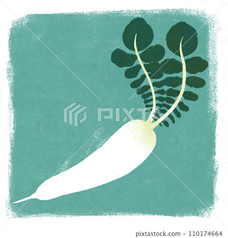 Illustration of spring seven herbs Suzushiro 110174664