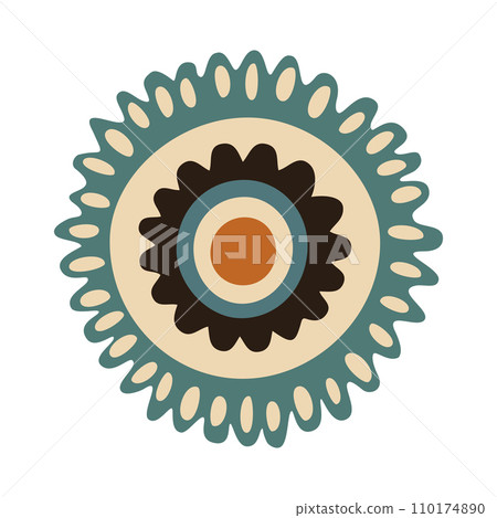 Flat design flower vector set. 110174890