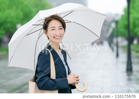 Women business rain green Women business rain green 110175670