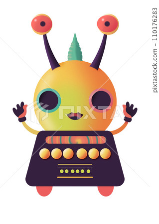 Cute Alien Robot. Cute Alien Robot. 110176283