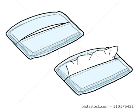 簡單的口袋紙巾的插圖 110176421