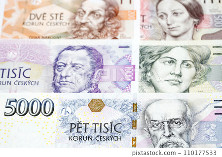 Czech koruna a business background 110177533