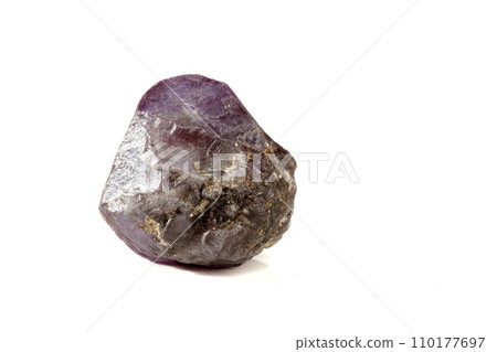 macro mineral stone alexandrite red - violet in daylight on a white macro mineral stone alexandrite red - violet in daylight on a white 110177697