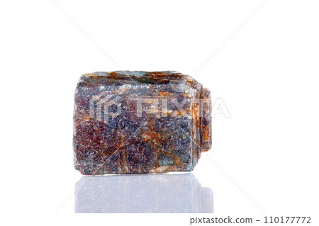 macro mineral stone Kyanite on a white background 110177772