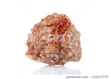 macro mineral stone Aragonite on a white background 110177775