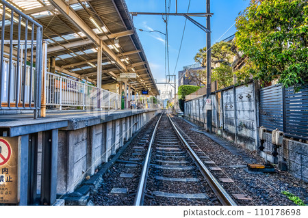 神奈川縣鎌倉市和田塚站的城市景觀 110178698