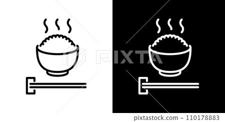 白飯圖標-插圖素材 [110178883] - PIXTA圖庫