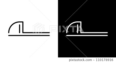 Japanese style toilet icon 110178916