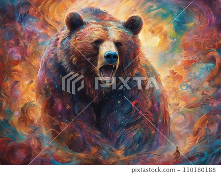 digital art bear 110180188