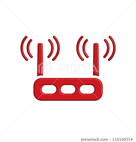 Illustration Vector graphic of router icon template Illustration Vector graphic of router icon template 110180554